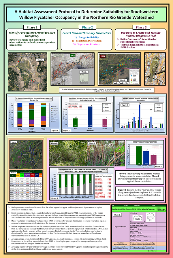 Marissa Martinez 2023 STS入围项目:栖息地评估协议，以确定北部里约热内卢大流域西南柳树捕蝇者的适宜性